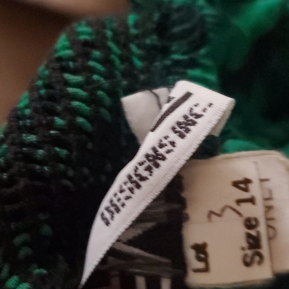 Vintage green and black floral skirt - Picture 2 of 4